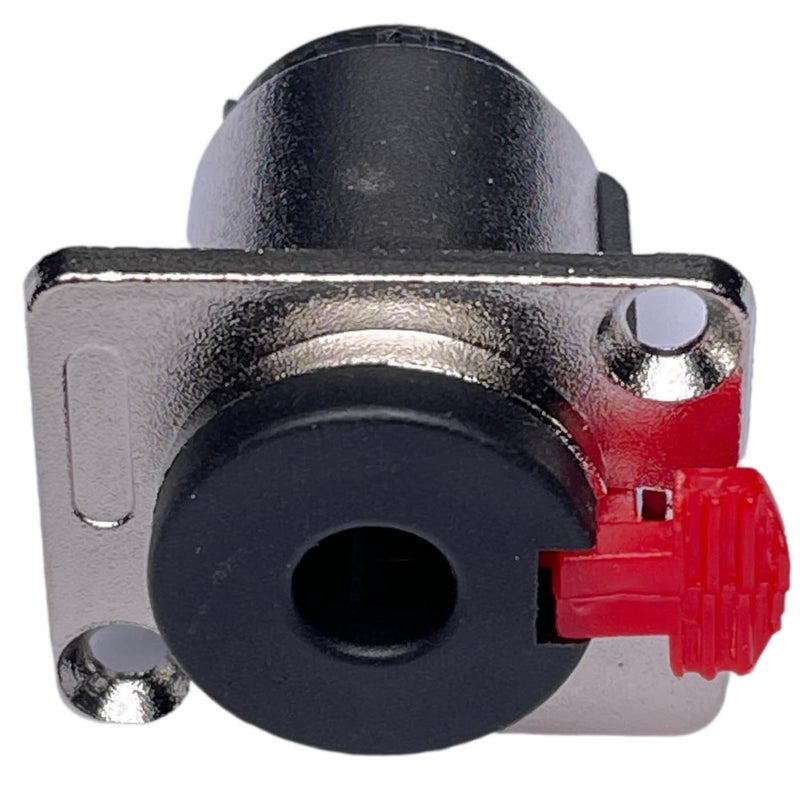 CESS 6.35mm 1/4 Inch Female Stereo TRS Audio Socket Jack Connector Panel/Chassis Mount - 6.35mm Stereo Socket (2 Pack) - Image 2